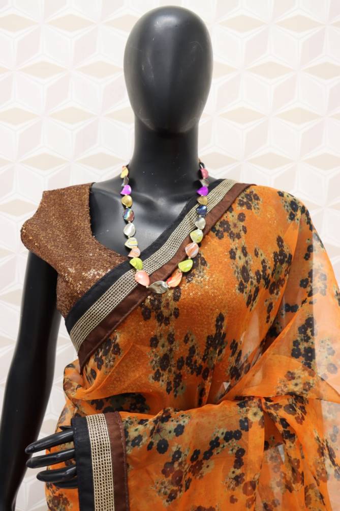 Radhika 267 Organza Silk Designer Fancy Party Wear Saree Collection